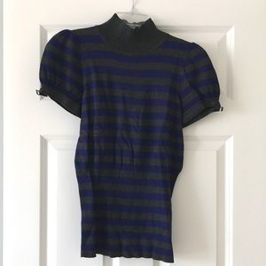 Express Short Sleeved Mock Turtleneck Sweater